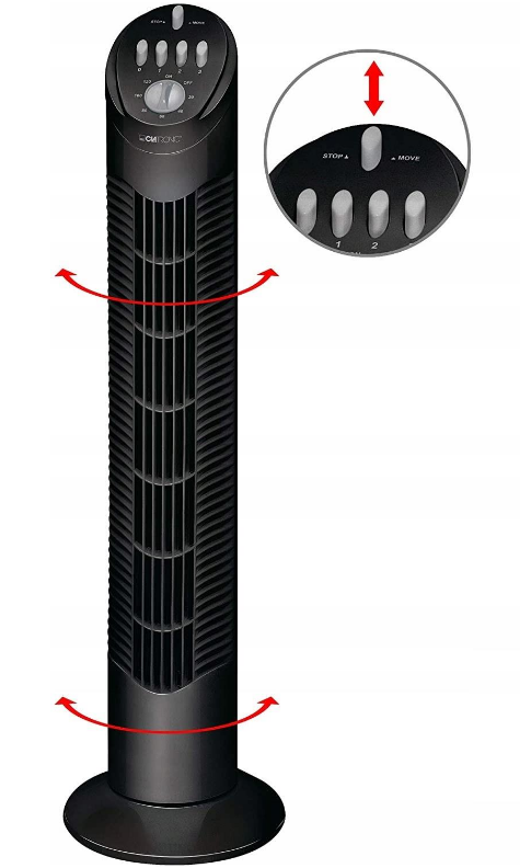 Вентилятор-колонна Clatronic T-VL 3546 B_2073, фото 1