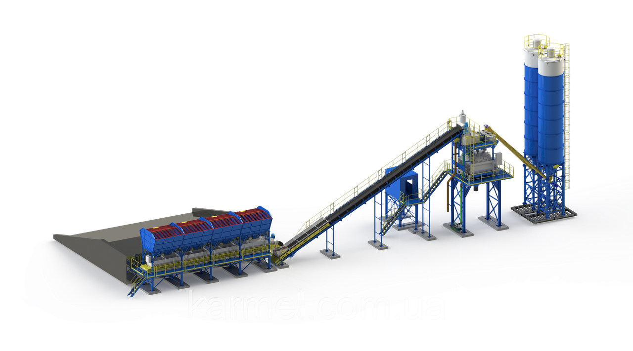 Бетонозмішувальна установка KARMEL 130K PREMIUM TWN (130 м.куб./год.)