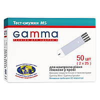 Тест-полоски ТМ GAMMA MS для глюкометра GAMMA MINI и GAMMA SPEAKER