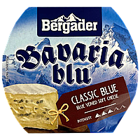 Сир м'який блю баварія Бергадер bavaria blu Bergader 150g 8шт/ящ (Код: 00-00001258)