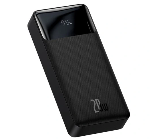 Зовнішній акумулятор (павербанк) Baseus Bipow Digital Display Powerbank 20W Overseas Edition 20000 mAh Black B_2078