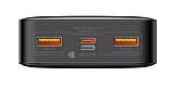 Зовнішній акумулятор (павербанк) Baseus Bipow Digital Display Powerbank 20W Overseas Edition 20000 mAh Black B_2078, фото 3