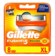 Gillette Fusion Power 8 шт. в упаковке сменные кассеты для бритья, оригинал, Германия