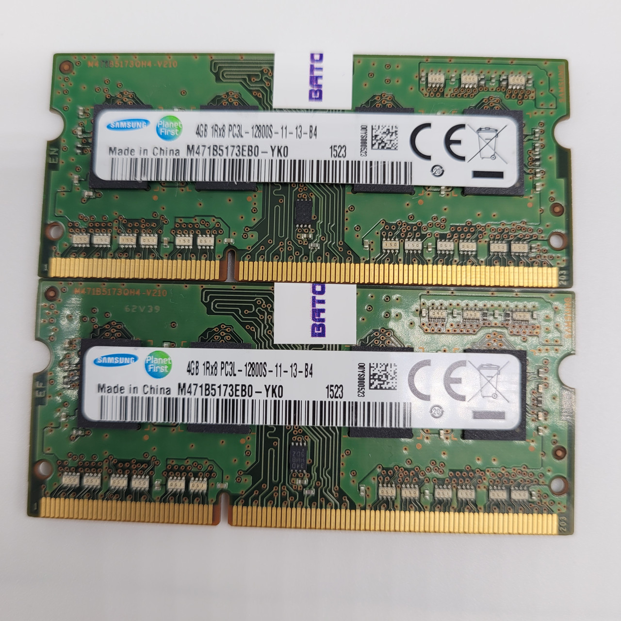 Пара оперативної пам'яті Samsung SODIMM DDR3L 8Gb (2x4Gb) 1600MHz PC3L-12800s CL11 (M471B5173EB0-YK0) Б/В