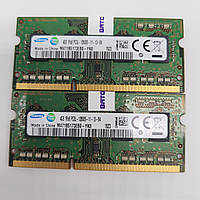 Пара оперативной памяти Samsung SODIMM DDR3L 8Gb (4Gb+4Gb) 1600MHz 12800s CL11 (M471B5173EB0-YK0) Б/У