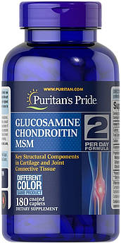 Puritan's Pride, Triple Strength Glucosamine, Chondroitin & MSM Joint Soother, хондропротектор, 180 капсул