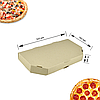 Коробка для піци «Кальцоне»  320х160х35 мм бура - крафт - 4