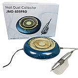 Фрезер для манікюру JMD-803 Pro 60 Вт з витяжкою 2 в 1 сенсорний манікюрний апарат для зняття гель лаку з фрезами, фото 7