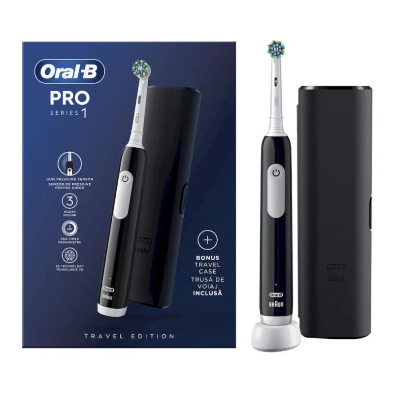 Електрична зубна щітка Braun Oral-B Pro Series 1 Black з дорожнім футляром