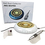 Фрезер для манікюру та педыкюру JMD-803 Pro 60 Вт з витяжкою 2 в 1 сенсорний манікюрний апарат для зняття гель лаку з фрезами, фото 3