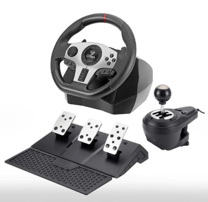 Руль с педалями Cobra GT900 Pro Rally для PS4, PS3, Xbox One X/S, Xbox 360, PC, Nintendo Switch B_2142