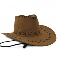 Капелюх Ковбоя замша (бежева)