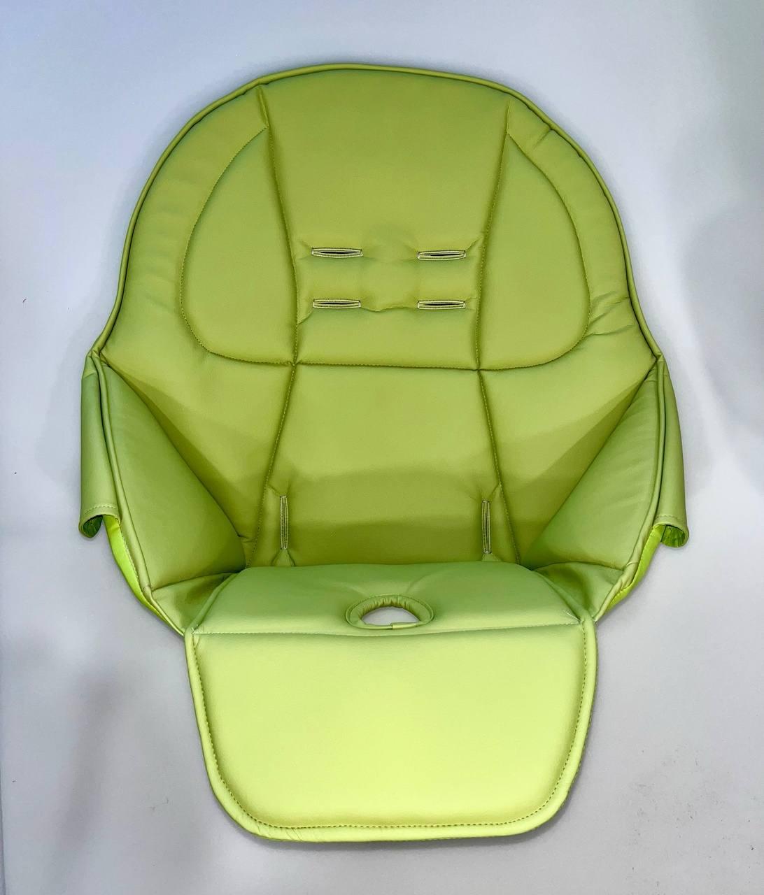 Чохол з еко шкіри DavLu на стільчик для годування Peg-Perego Tatamia Зелений (Ch-ET-2)