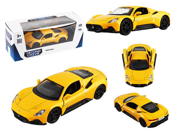 Автомодель Techno Drive Maserati MC20 жовтий, 250340, фото 1