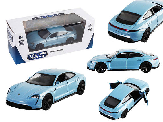 Автомодель Techno Drive Porsche Taycan Turbo S синій, 250335, фото 1