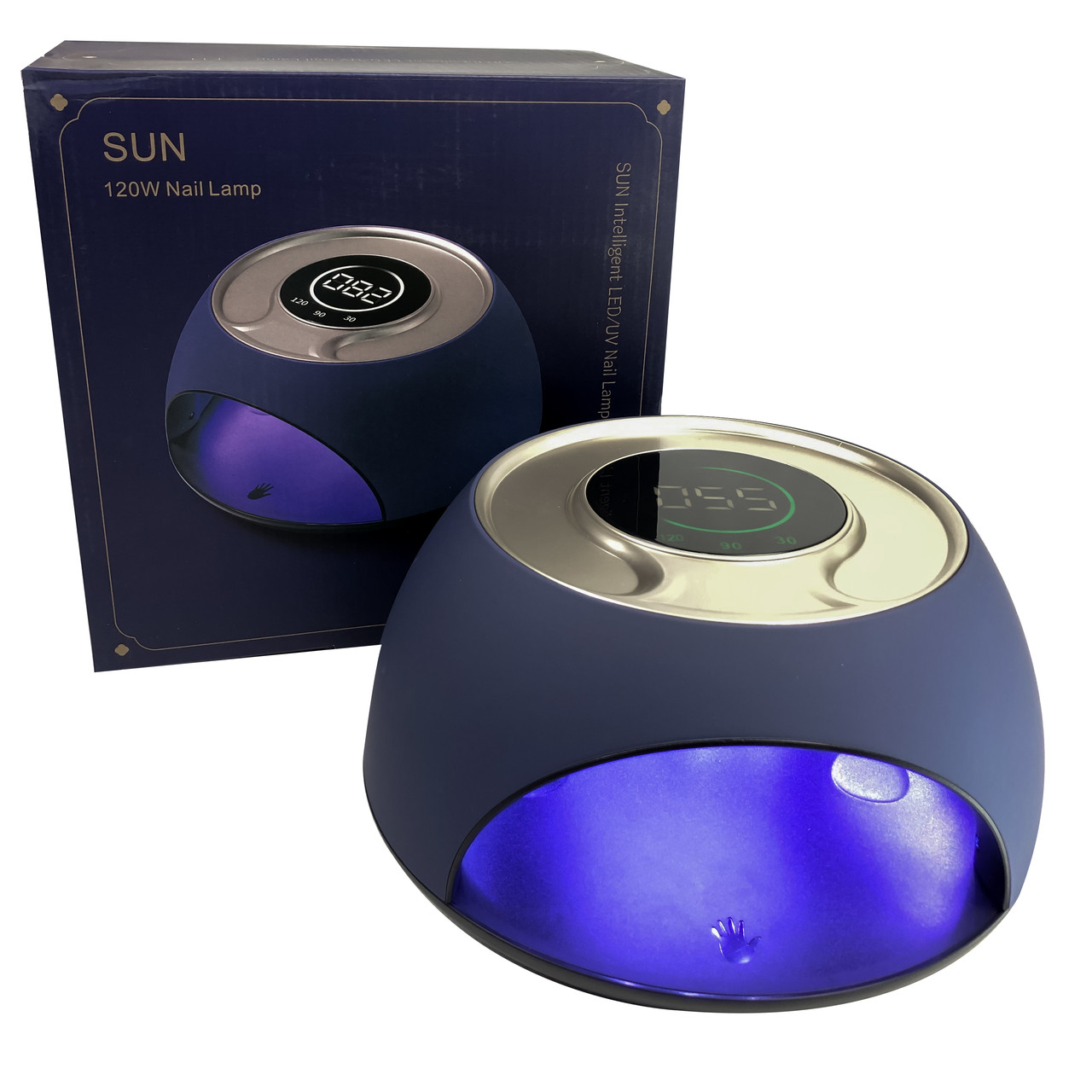 Лампа для манікюру SUN F 11 120Вт потужна професійна манікюрна лампа для нігтів лампа Сан LED+UV, сенсор, таймер, дисплей, фото 1