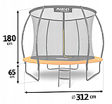 Батут Neo-Sport Premium 312 см з внутрішньою сіткою (NS-10C201) B_2066, фото 3