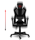 Геймерське крісло Shiro Black-white B_2080, фото 6