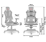 Геймерське крісло Shiro Black-white B_2080, фото 7