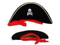 Детский карнавальный аксессуар шляпа Пират, 46см, 1036