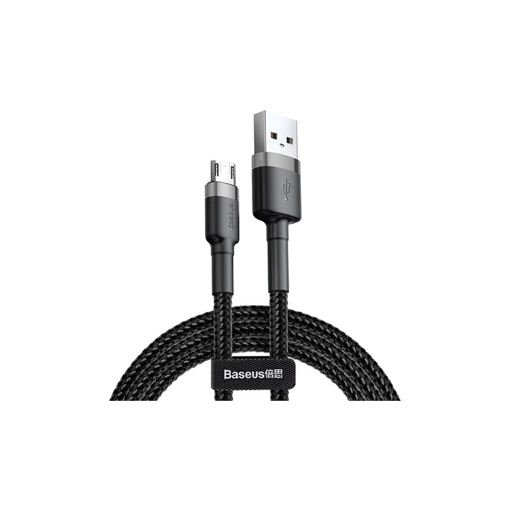 Кабель Micro USB 2.0 m Baseus Cafule (CAMKLF-CG1) чорно-сірий (коробка)
