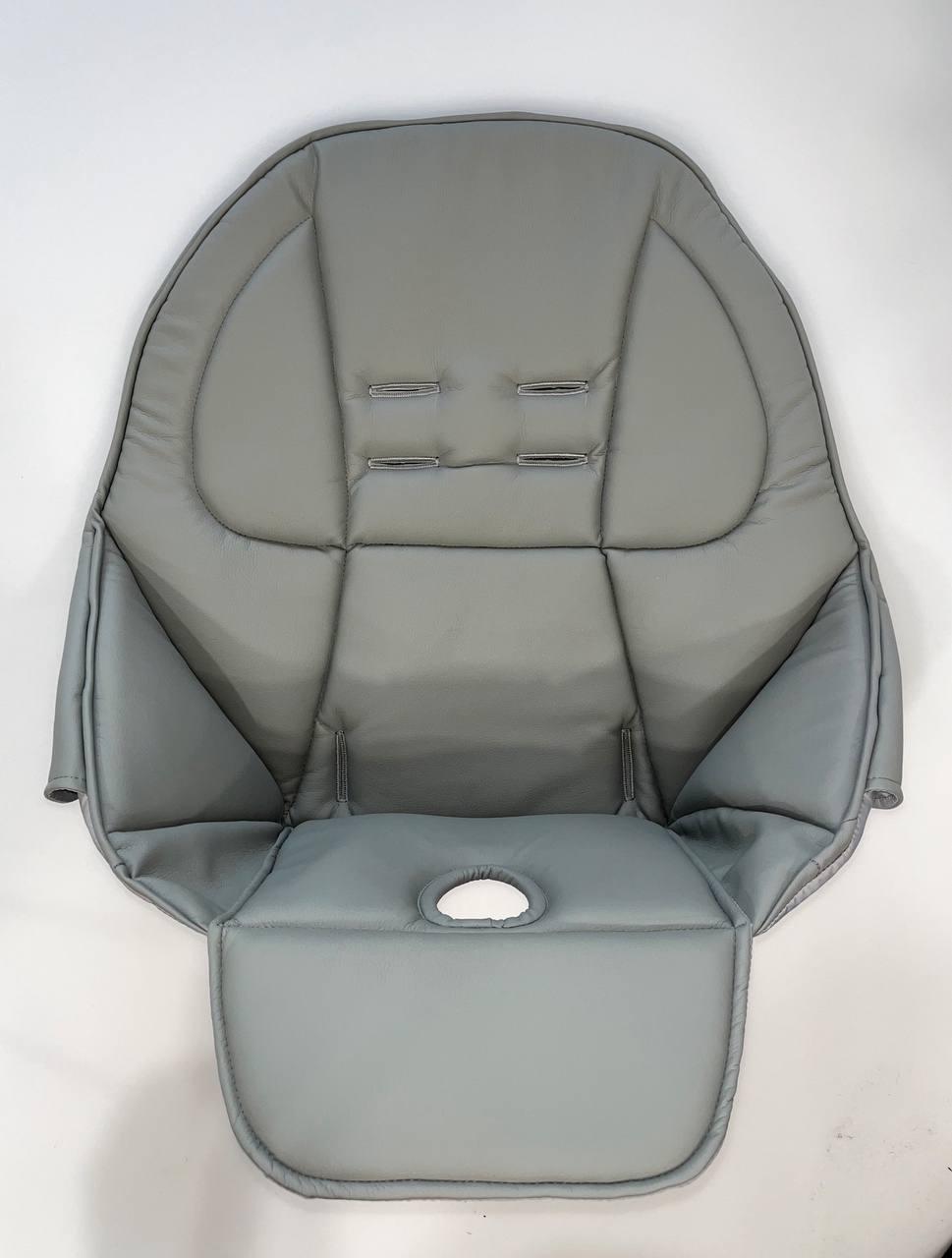 Чохол з еко шкіри DavLu на стільчик для годування Peg-Perego Tatamia Сірий (Ch-ET-4)
