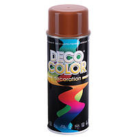 Deco Color Краска  аэрозольная 400ml Decoration коричневый (RAL8004 728206)