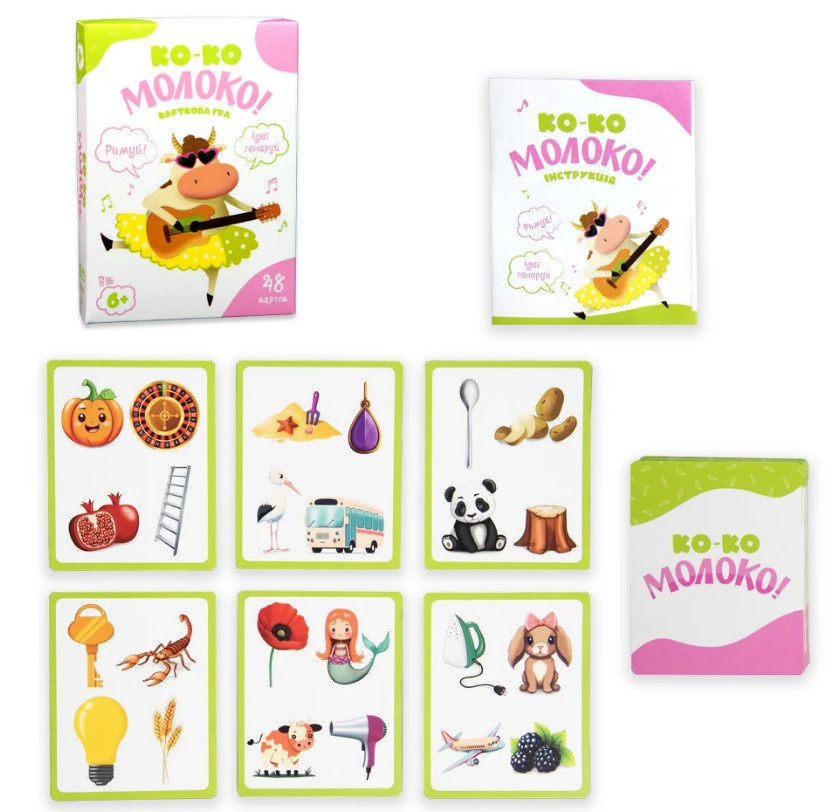 Карткова гра Стратег Ко-ко Молоко розважальна українською мовою Стратег, 30386
