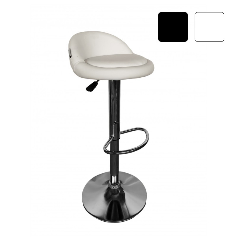 Стілець барний зі спинкою Bonro B-075 + підставка для ніг регульований барне крісло B_2161, фото 1