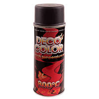 Deco Color Краска аэрозольная 400ml термостойкая 800*С чёрный (231122 720309)