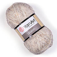 YarnArt LEGEND (Легенда) № 8800 (Пряжа напіввовна з віскозою, нитки для в'язання)