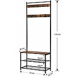 Вішалка для підлоги Лофт Bonro 126 + стійка для взуття B_2161, фото 6