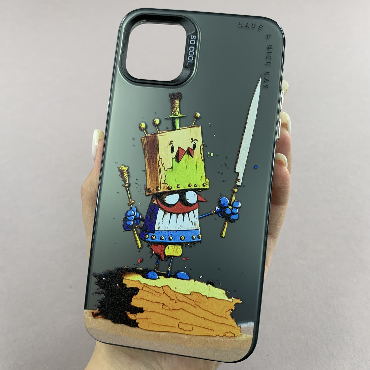 Чохол для Apple iPhone 11 Pro Max чохол з принтом Pikeman на телефон айфон 11 про макс чорний x0w