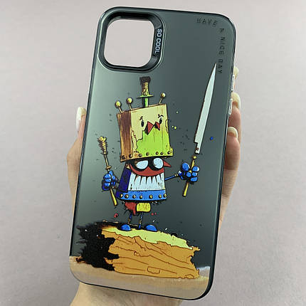 Чохол для Apple iPhone 11 Pro Max чохол з принтом Pikeman на телефон айфон 11 про макс чорний x0w, фото 1