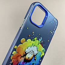 Чохол для Apple iPhone 11 Pro Max чохол з принтом баранчика на телефон айфон 11 про макс синій x0w, фото 4