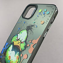 Чохол для Apple iPhone 11 Pro Max чохол з принтом качки на телефон айфон 11 про макс чорний x0w, фото 3