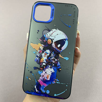 Чохол для Apple iPhone 11 Pro Max чохол з принтом астронавта на телефон айфон 11 про макс чорний x0w, фото 1