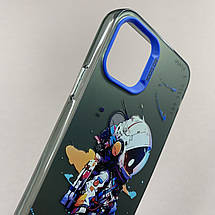 Чохол для Apple iPhone 11 Pro Max чохол з принтом астронавта на телефон айфон 11 про макс чорний x0w, фото 4