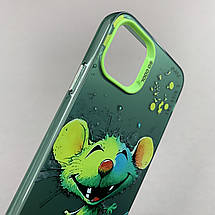 Чохол для Apple iPhone 11 Pro Max чохол з принтом мишки на телефон айфон 11 про макс зелений x0w, фото 4