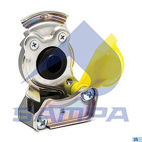 Пневмоз'єднання з клапаном M16x1,5 жовте