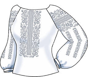 СВЖ-80. Заготовка для вишиванки бісером (нитками) Жіноча сорочка