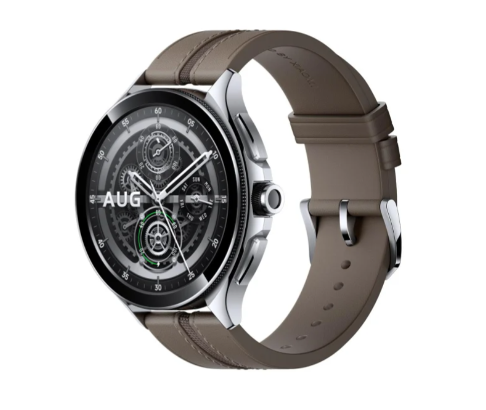 Смарт-годинник Xiaomi Watch 2 Pro Silver Case with Brown Leather Strap (BHR7216GL)