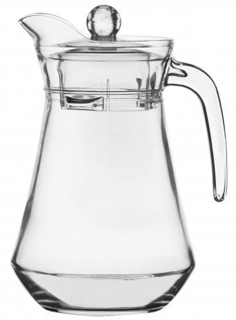 Гладкий скляний глечик з кришкою Luminarc 1,3 л (N1103)