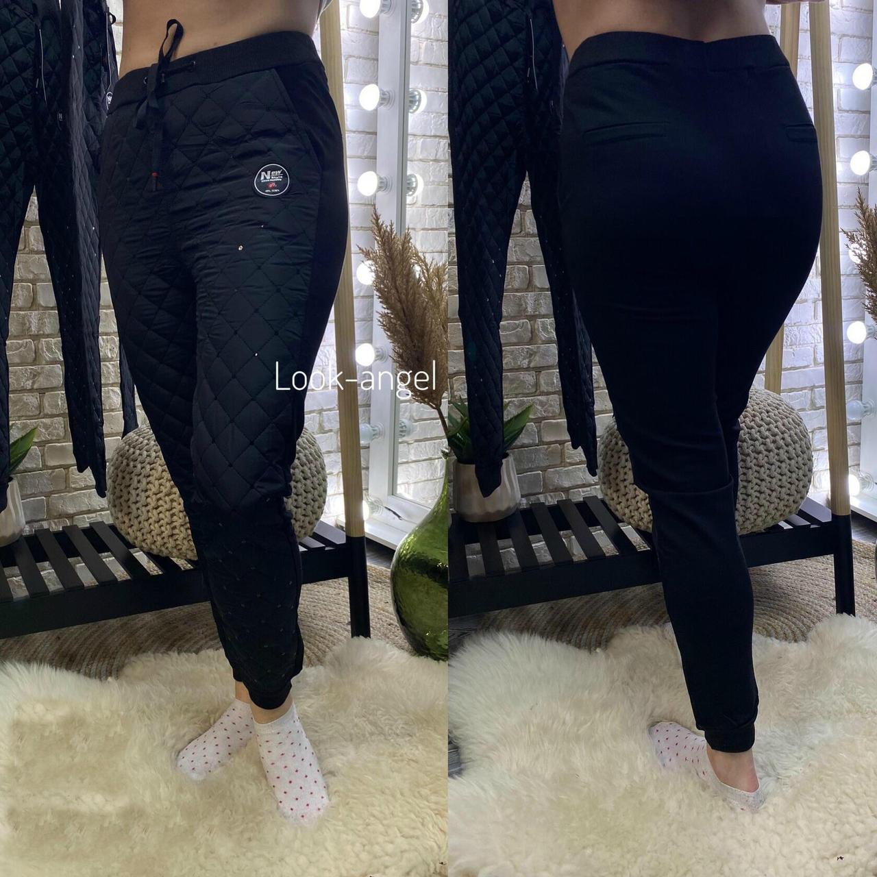 Шикарні жіночі теплі штани, тканина "Плащівка" 42, 44, 46, 48, 50, 52 розмір 42