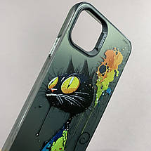Чохол для Apple iPhone 11 Pro Max чохол з принтом котика на телефон айфон 11 про макс чорний x0w, фото 4