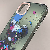 Чохол для Apple iPhone 11 Pro Max чохол з принтом ведмедика на телефон айфон 11 про макс чорний x0w, фото 3