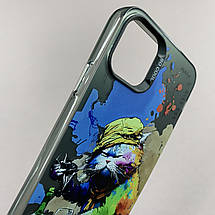 Чохол для Apple iPhone 11 Pro Max чохол з принтом кота на телефон айфон 11 про макс чорний x0w, фото 4