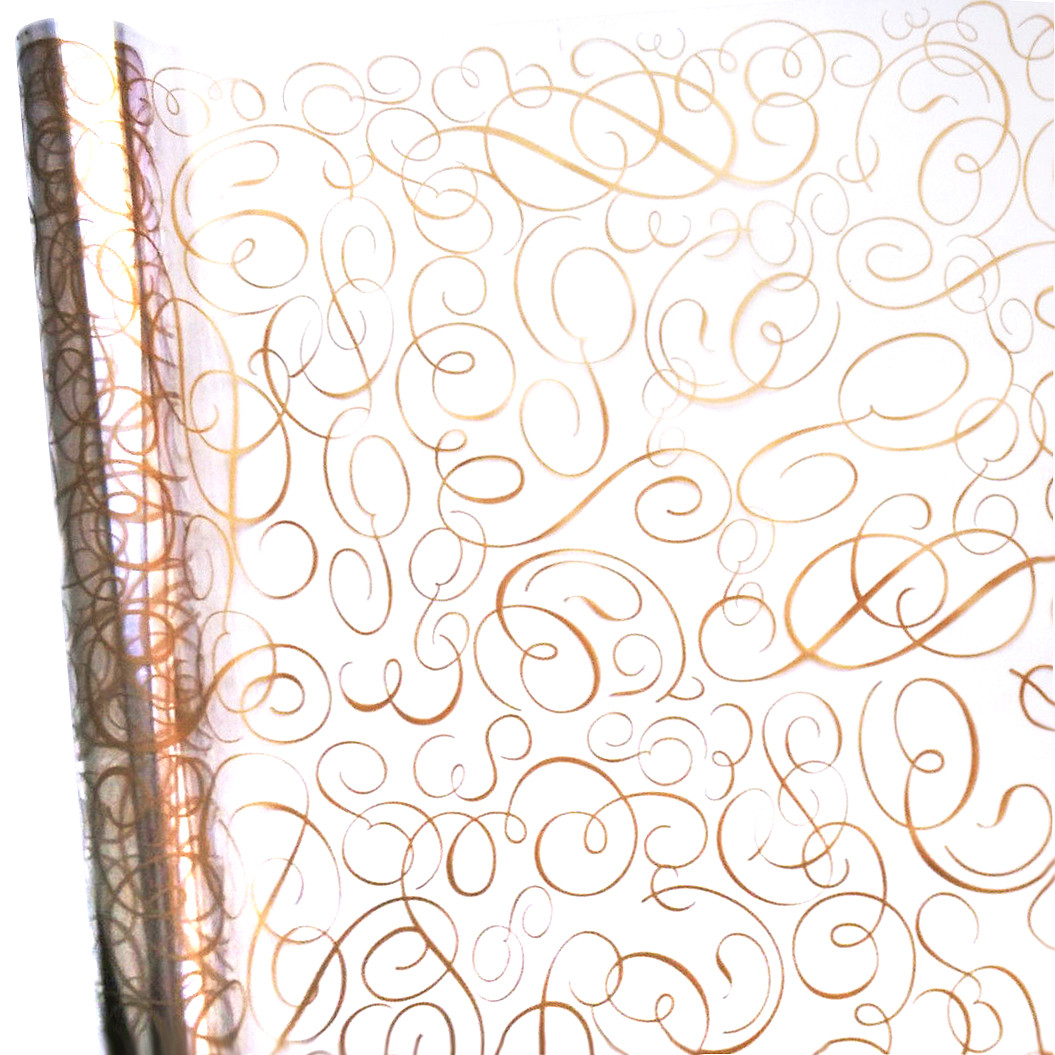 Плівка з малюнком "Поезія" золота (60 см, 400 г), фото 1