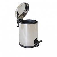 Відро для сміття з педалью 3л (EF-82250), Нержавіюча сталь, EcoFabric, Арт.46295