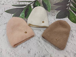 Зимові ангорові шапки для дівчаток на розмір 54-58.
